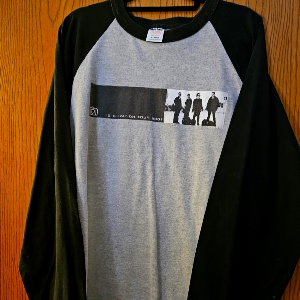 2001 vintage U2 Elevation tour long sleeve shirt